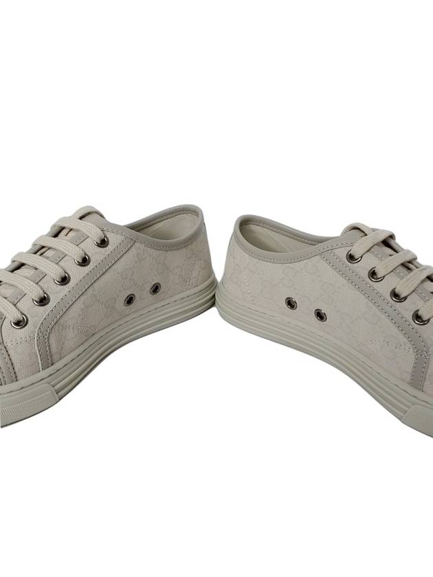 GG Canvas Low Top Sneakers Beige - GUCCI - BALAAN 8