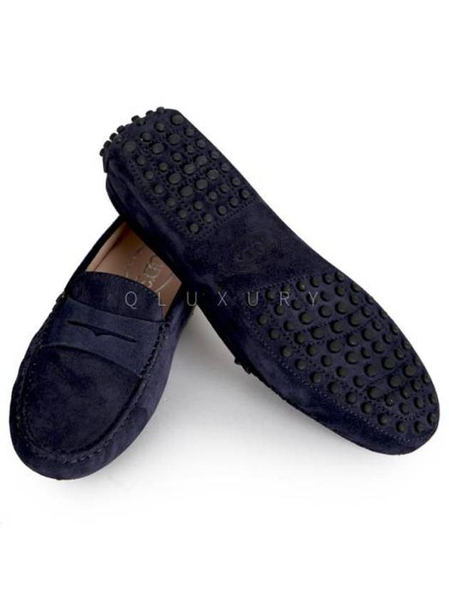 Gommino Suede Driving Shoes Blue - TOD'S - BALAAN 7