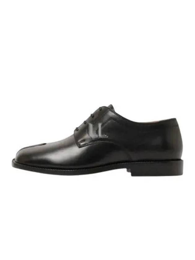 Tabi Lace Up Calf Leather Loafers Black - MAISON MARGIELA - BALAAN 2