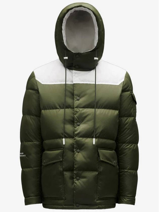 Junjo Short Down Padding Forest Green - MONCLER - BALAAN.