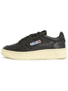 Women's Medalist Goatskin Low Top Sneakers Black - AUTRY - BALAAN 5