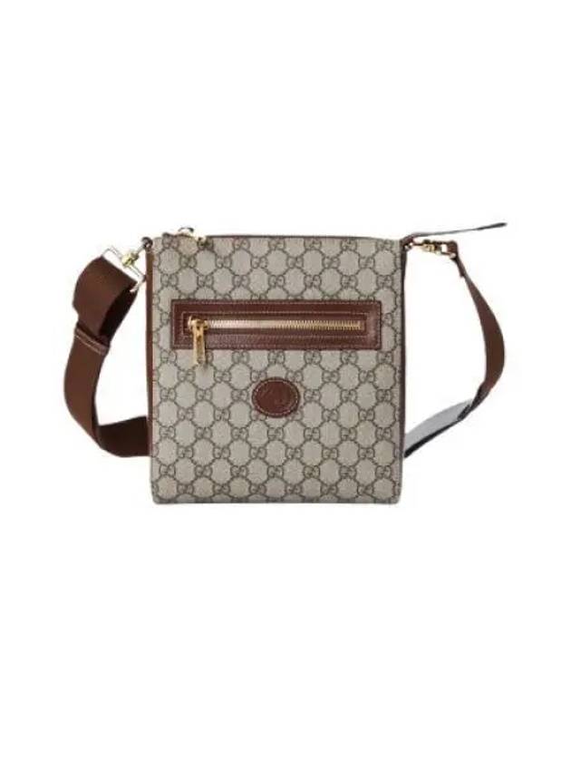 GG Superme Canvas Messenger Bag Beige Ebony - GUCCI - BALAAN 2