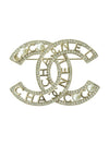 CC Logo Cubic Pearl Brooch Gold - CHANEL - BALAAN 1