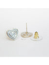 CC logo heart mother of pearl earrings white - CHANEL - BALAAN 10