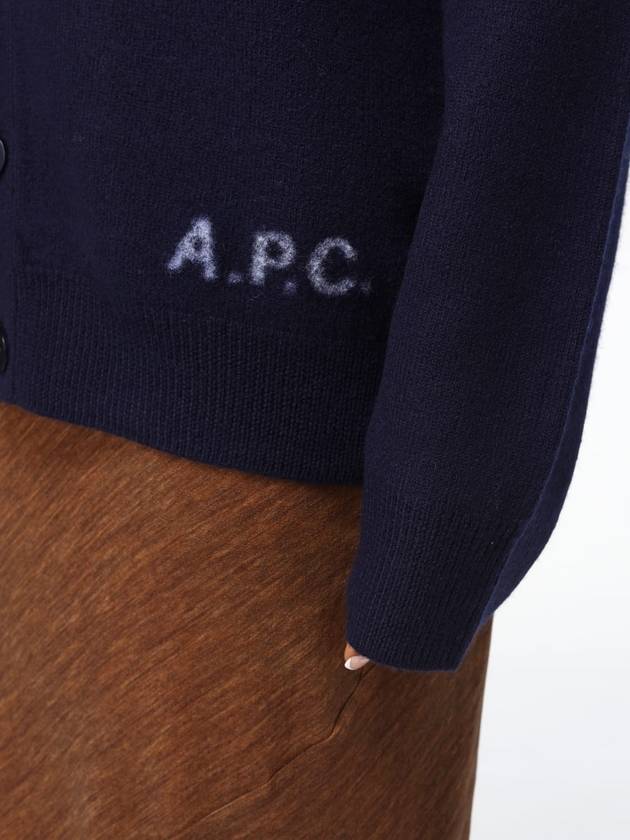 Kenny Merino Wool Cardigan Dark Navy - A.P.C. - BALAAN 3