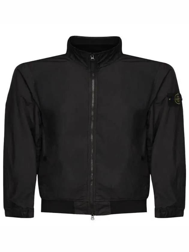 Crinkle Reps Wappen Bomber Jacket Black - STONE ISLAND - BALAAN 3