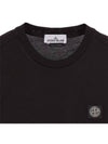 Logo Patch Short Sleeves T-Shirt Black - STONE ISLAND - BALAAN 7