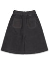 Women s MC Corduroy Bermuda Pants Charcoal MCFW24PT1CH - MACKY - BALAAN 3