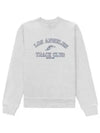 Track Club Logo Print Sweatshirt Gray - SPORTY & RICH - BALAAN 2