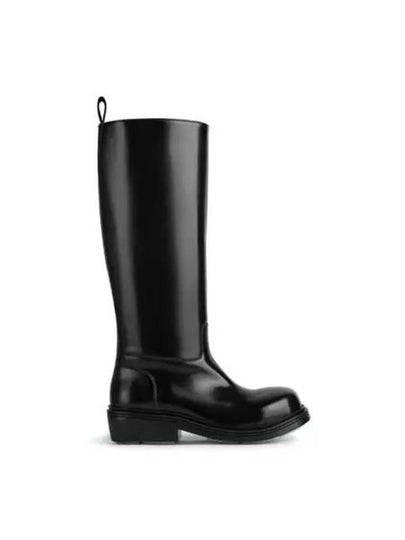 Fireman Leather Long Boots Black - BOTTEGA VENETA - BALAAN 2