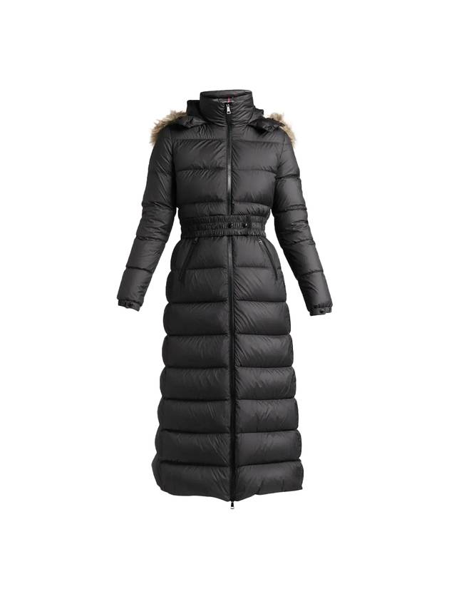 Women's Person Fudson Down Long Padded Jacket Black - MONCLER - BALAAN 1