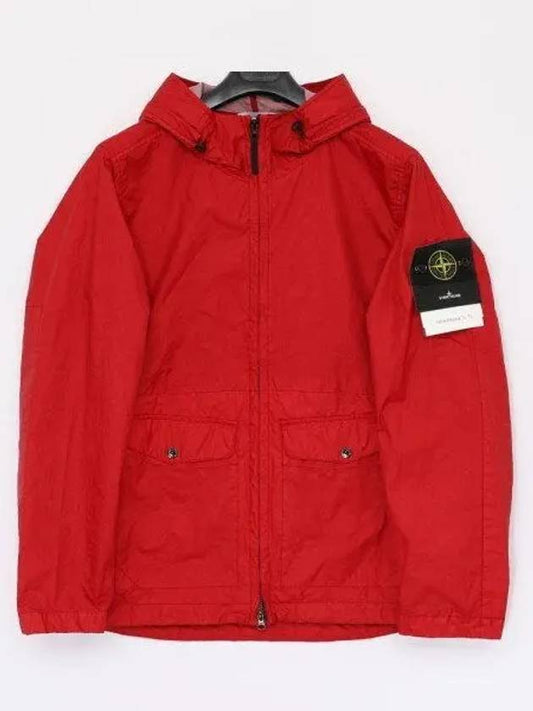 Membrana 3L TC Hooded Jacket Red - STONE ISLAND - BALAAN 2