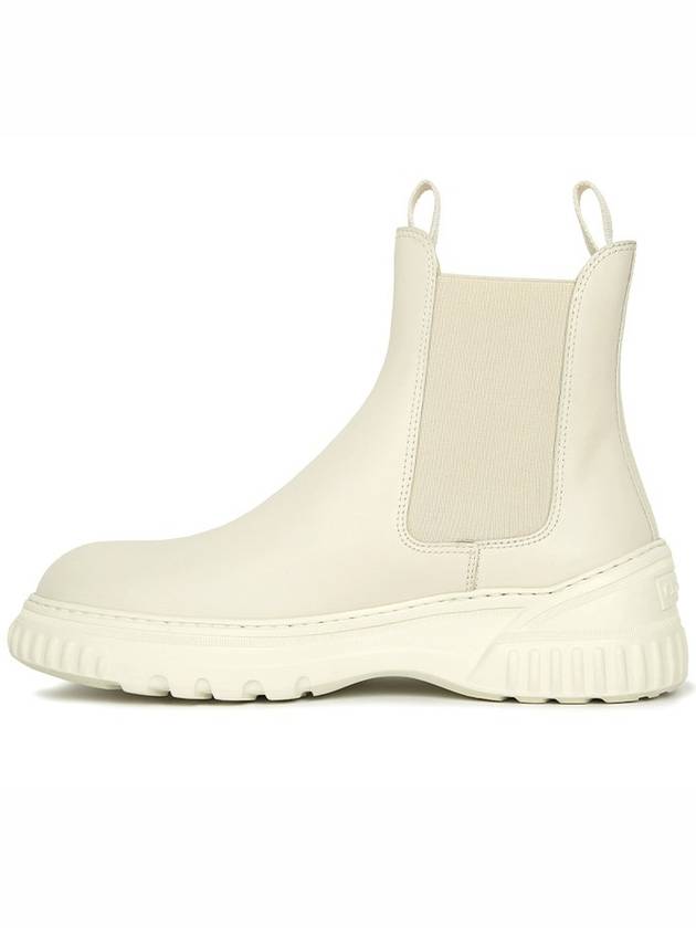 D Racer Calfskin Ankle Chelsea Boots White - DIOR - BALAAN 3