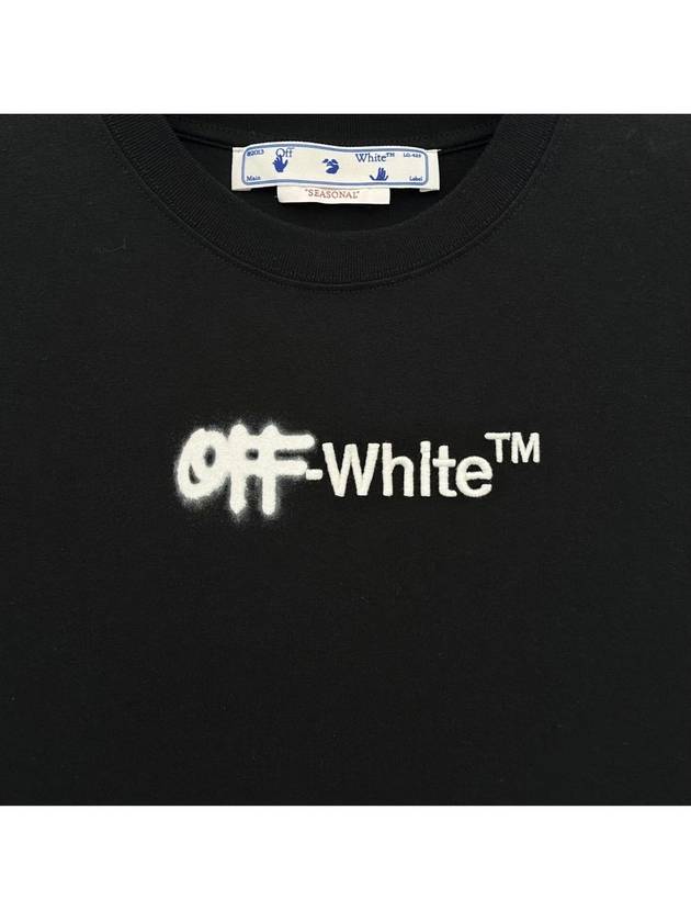 Spray Logo Over Skate Short Sleeve TShirt OMAA120 - OFF WHITE - BALAAN 4