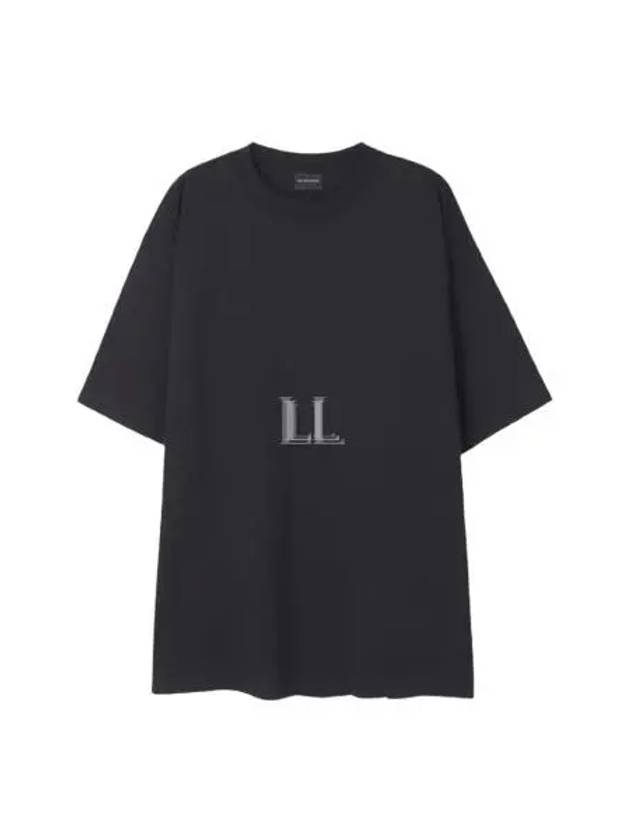 Logo Print Short Sleeve T-Shirt Black - BALENCIAGA - BALAAN 2