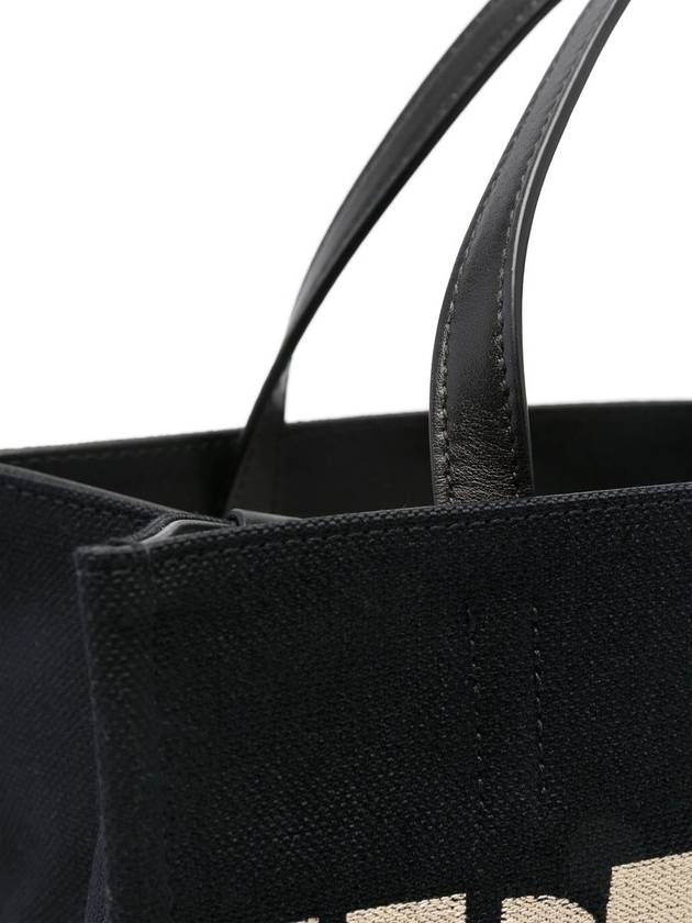 Logo Print Tote Bag Black - SALVATORE FERRAGAMO - BALAAN 5