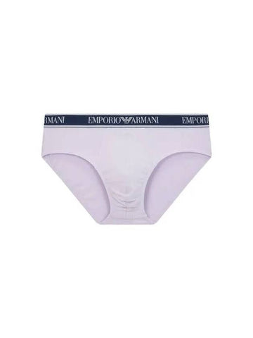 UNDERWEAR Men s Logo Banding Solid Stretch Briefs Light Purple - EMPORIO ARMANI - BALAAN 1