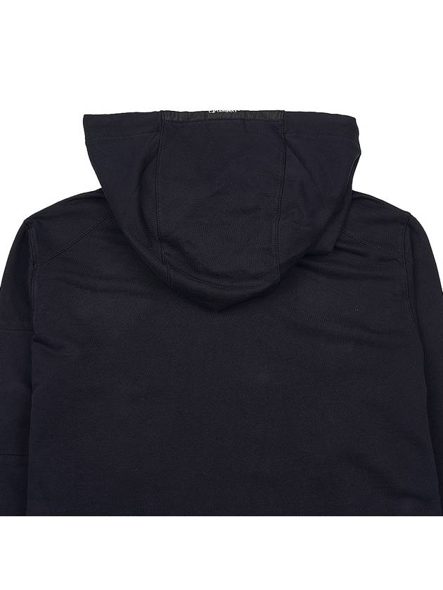 Men's Lens Wappen Fleece Hoodie Black - CP COMPANY - BALAAN 8