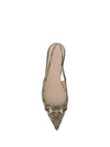 Horsebit Slingback Ballet Flat Beige Ebony - GUCCI - BALAAN 5