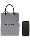 Blondie Glitter Logo Cross Bag Silver - BALENCIAGA - BALAAN 7