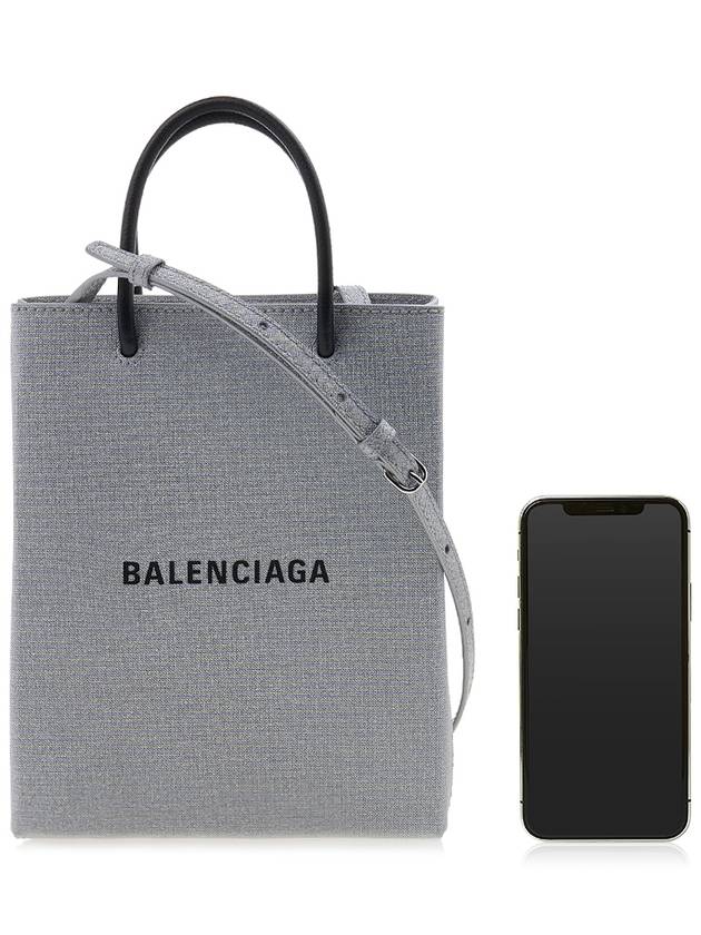 Blondie Glitter Logo Cross Bag Silver - BALENCIAGA - BALAAN 7