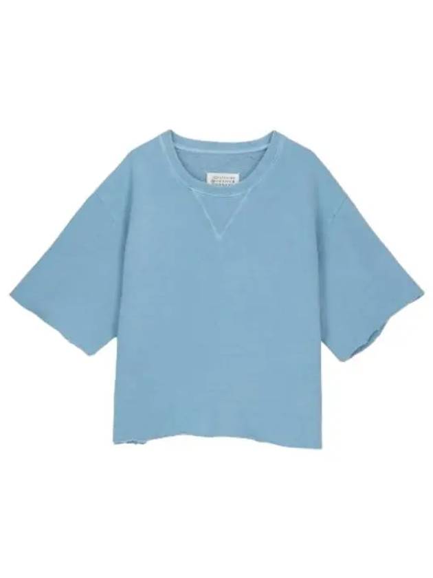 Cropped Sweatshirt Sky T Shirt - MAISON MARGIELA - BALAAN 1