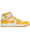 Air Jordan 1 Mid Top Sneakers University Gold Yellow - NIKE - BALAAN 1