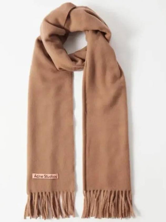 Logo Patch Canada Narrow Muffler Camel - ACNE STUDIOS - BALAAN 1