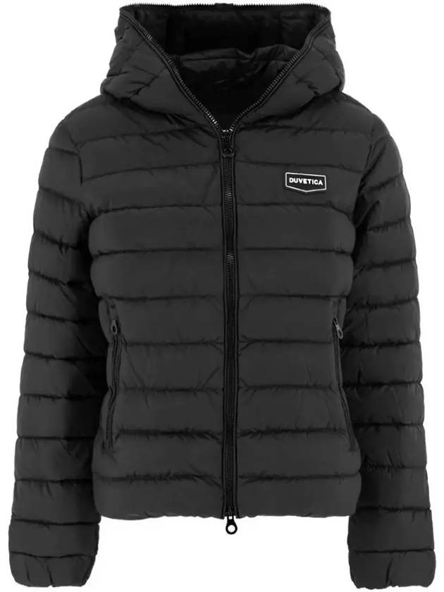 TRIZIA N hooded padded jacket black VDDJ00925 K0001 BKS - DUVETICA - BALAAN 2