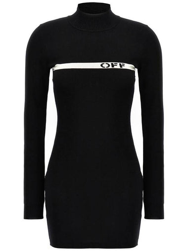 Off-White 'Logo Stripe Mini' Dress - OFF WHITE - BALAAN 1