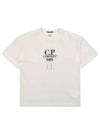 20/1 Jersey Boxy Logo Short Sleeve T-Shirt Beige - CP COMPANY - BALAAN 2