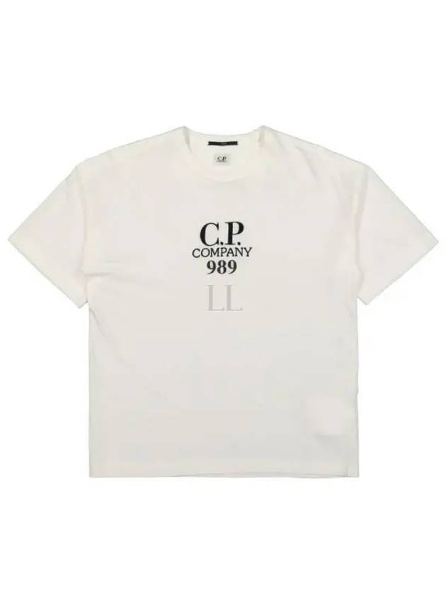 20/1 Jersey Boxy Logo Short Sleeve T-Shirt Beige - CP COMPANY - BALAAN 2