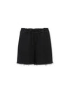 Logo Cotton Shorts Black - GANNI - BALAAN 2