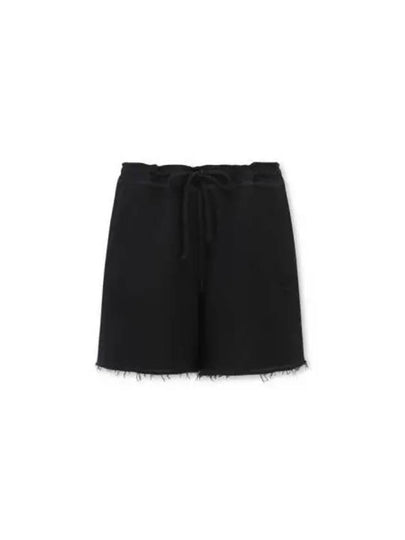 Logo Cotton Shorts Black - GANNI - BALAAN 2