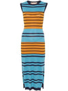 Stripe Midi Dress - MARNI - BALAAN 1