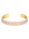 Cord Bangle Bracelet Gold Lilac - DIOR - BALAAN 1