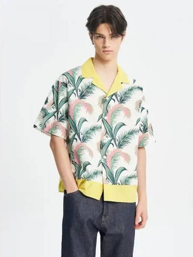 Men s Palm Front Print Resort Vacation Shirt Blouse Southern Multico Domestic Product GM0023051799500 - MAISON KITSUNE - BALAAN 1