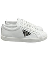 Triangle Logo Low Top Sneakers White - PRADA - BALAAN 2