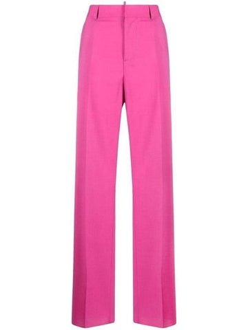 wide straight pants pink - DSQUARED2 - BALAAN 1