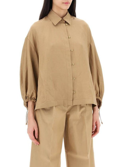 maxi linen and silk rodeo shirt - MAX MARA - BALAAN 2