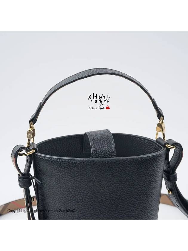 LL Small Bucket Bag Black - BURBERRY - BALAAN 8