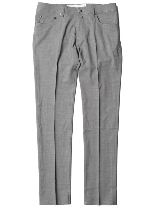 688 Comfort Wool Gray Pants - JACOB COHEN - BALAAN 1