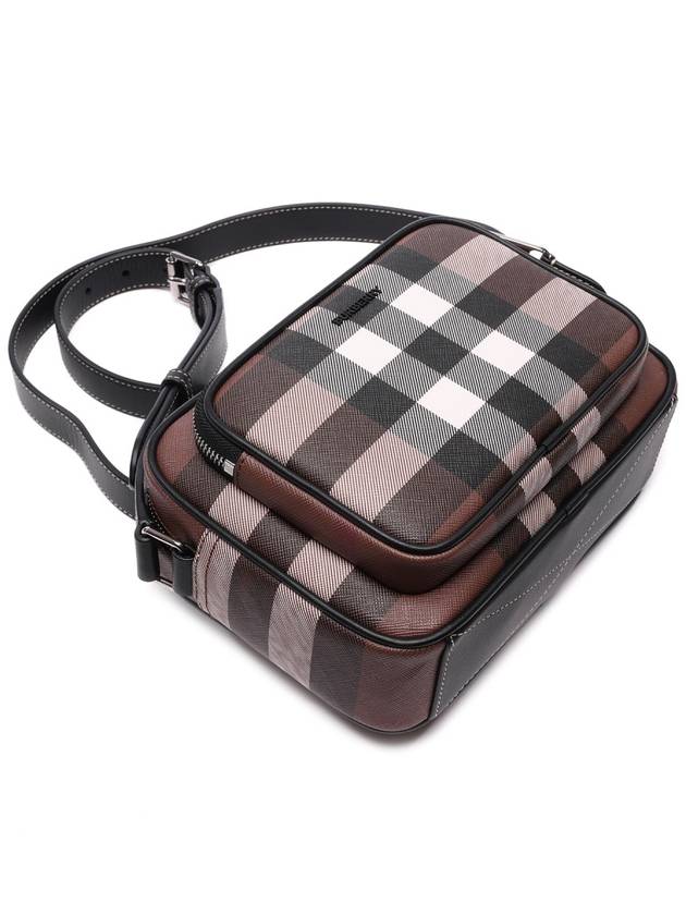 Men's Check Logo Messenger Cross Bag Brown - BURBERRY - BALAAN 6