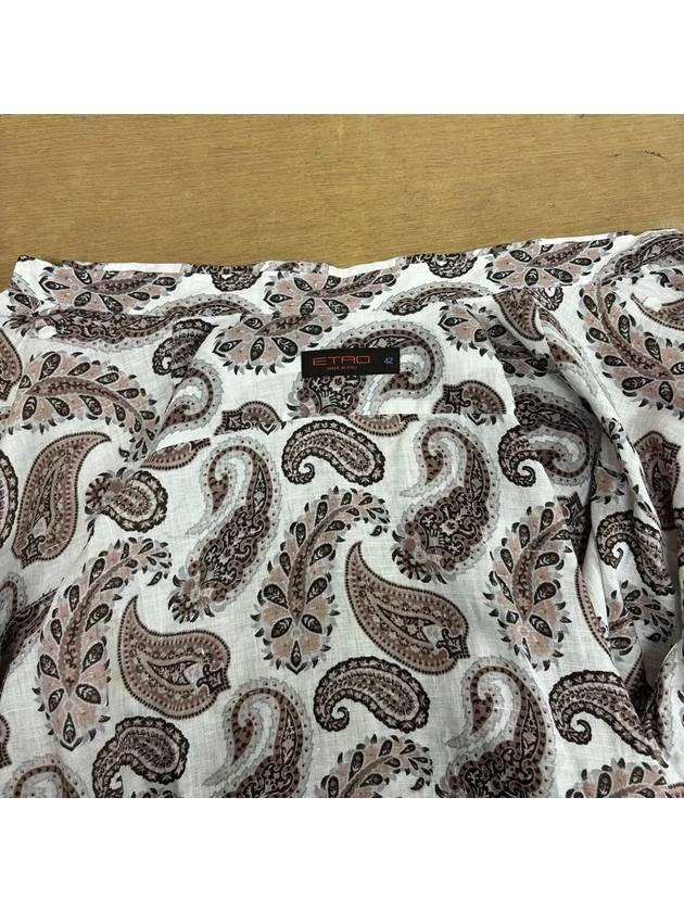 Logo Paisley Long Sleeve Shirt - ETRO - BALAAN 5