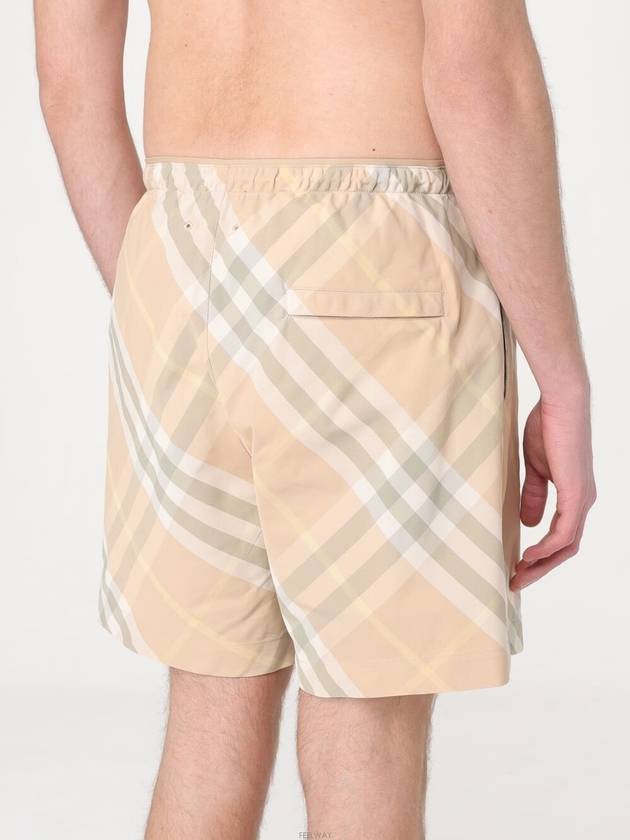 Check Swim Shorts Beige - BURBERRY - BALAAN 5