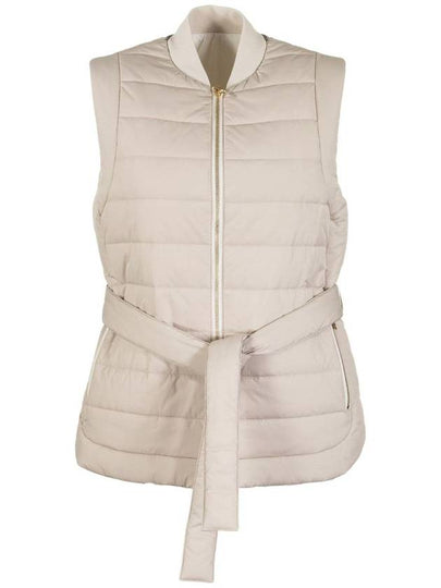 Reversible Belted Down Padded Vest Panama - BRUNELLO CUCINELLI - BALAAN 2