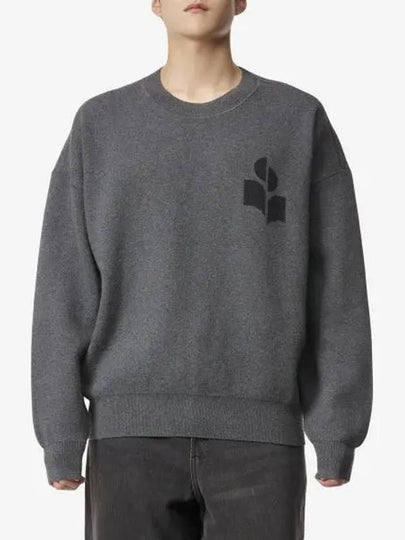 Ateley Logo Cotton Sweatshirt Dark Grey - ISABEL MARANT - BALAAN 2