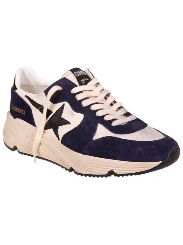 Running Sole Distressed Leather Suede Mesh Low-Top Sneakers - GOLDEN GOOSE - BALAAN 4