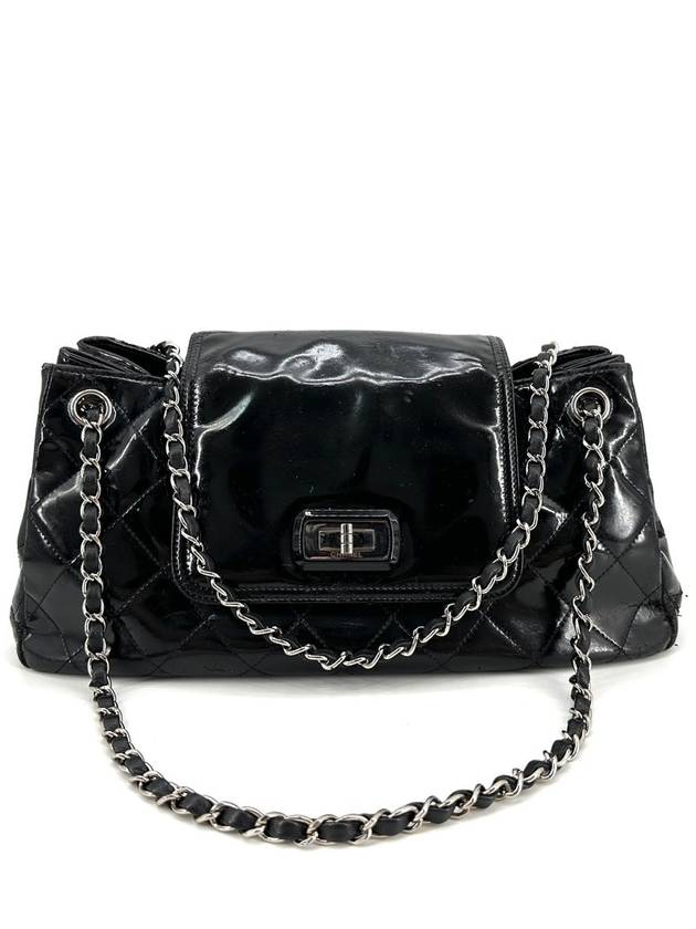 2 55 patent accordion shoulder bag - CHANEL - BALAAN 2