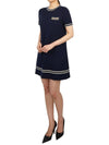 Gucci Horsebit Wool Short Dress Blue - GUCCI - BALAAN 5